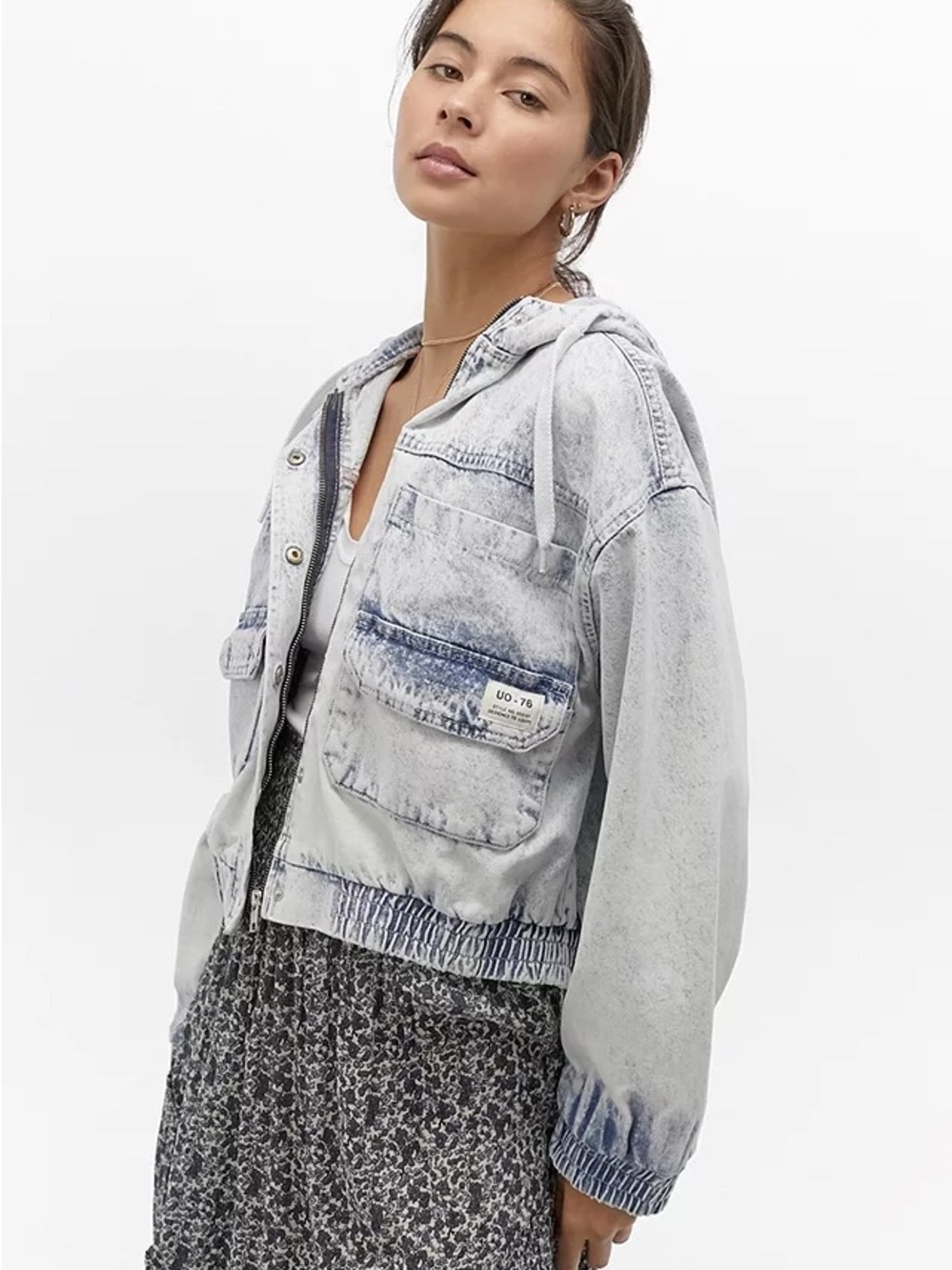 BDG Jared Bleach Wash Utility Jacket